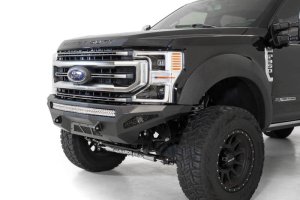 Ford Super Duty Front Bumper - Addictive Desert Designs - Stealth Fighter - Hammer Black - `20-`27 Ford Super Duty Front Bumper - Addictive Desert Designs - Stealth Fighter - Hammer Black - `20-`27